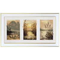 Набір для вишивання хрестом ВДВ Триптих. Ранкова димка (М-0393)