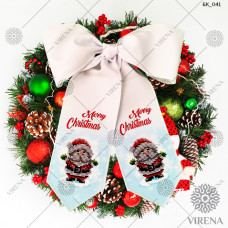 Бант на ялинку, новорічний вінок Virena (БК_041)