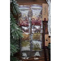 Комплект бісеру (Mill Hill) та прикрас для Christmas roses VP-041-BPMH