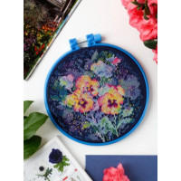 Набір для вишивання хрестиком Абрис Арт Акварельна віола (AHM-041)