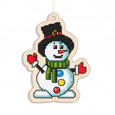 Іграшка-підвіс для вишивки Embroidery Craft Сніговик, привіт! (FNGi-042)