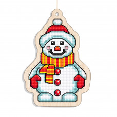Іграшка-підвіс для вишивки Embroidery Craft Сніговик у шарфику (FNGi-043)