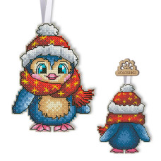 Набір для вишивання хрестиком VOLOSHKA Новорічні іграшки: Пінгвін (VPC_048)