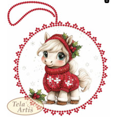 Схема для вишивання бісером Tela Artis Поні в светрику (ВЛ-052)