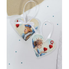 Набір для вишивання бісером новорічної іграшки Абріс Арт Величне кохання (ABT-052)