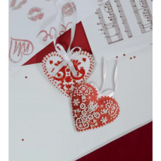 Набір для вишивання бісером новорічної іграшки Абріс Арт Оберіг кохання (ABT-054)