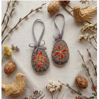 Набір для вишивання бісером інтер'єрної прикраси Великодня зірка (ABT-056)