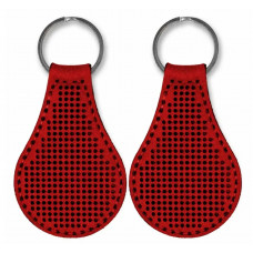 Заготовка для вишивки зі штучної шкіри «Брелок» FLBE(BB)-058 Червоний