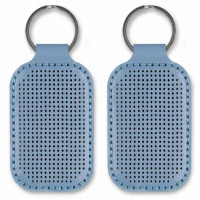 Заготовка для вишивки зі штучної шкіри «Брелок» FLBE(BB)-068 Блакитний