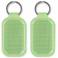 Заготовка для вишивки зі штучної шкіри «Брелок» FLBE(BB)-070 Світло-зелений