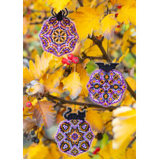 Набір для вишивання хрестиком KOMOD Відьомські прислужники (комплект з 3х іграшок)(AO-074)