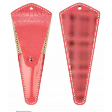 Заготовка для вишивки зі штучної шкіри «Чохол для ножиць» FLBE(BB)-077 Кораловий