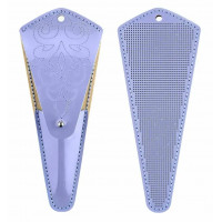 Заготовка для вишивки зі штучної шкіри «Чохол для ножиць» FLBE(BB)-078 Блакитний