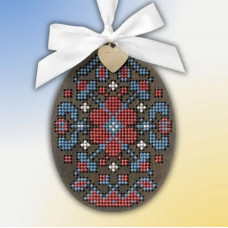 Набір для вишивки нитками на дерев’яній основі «Писанка. Луганщина» FLW-088 Набір для вишивки нитками на дерев’яній основі «Писанка. Луганщина» FLW-088