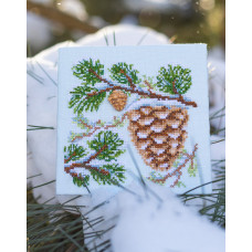 Набір для вишивання хрестиком KOMOD Шишка (VB-089) Набір для вишивання хрестиком KOMOD Шишка (VB-089)