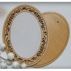 Рамка овальна з натягнутою канвою Embroidery Craft, 12*16/8*12 (ROd-008)
