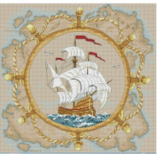 Набір для вишивання хрестиком OLANTA Морська історія (VN - 097)