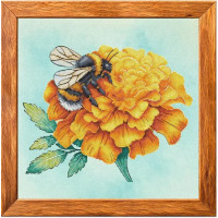 Набір для вишивки хрестиком VOLOSHKA Бджола на чорнобривці (VМС_1004_Print_R)