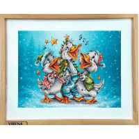 Набір для вишивання хрестиком VOLOSHKA Гуси колядники (VMC_1017)