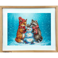 Набір для вишивання хрестиком VOLOSHKA Сніговик і друзі (VMC_1020)