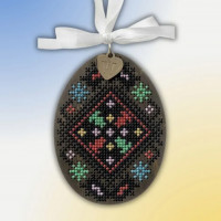 Набір для вишивки нитками на дерев’яній основі «Писанка. Тернопільщина» FLW-103