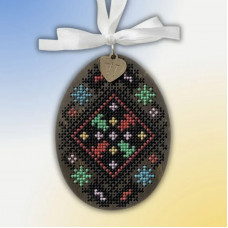 Набір для вишивки нитками на дерев’яній основі «Писанка. Тернопільщина» FLW-103