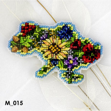 Набір для вишивання магніту Кольорова Батьківщина квітуча (М-015)