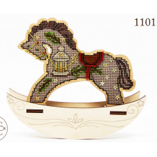 Набір для вишивання хрестиком ФрузелОК Іграшка Конячка святкова (1101)