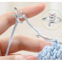 Перстень для натяжіння нитки при в'язанні Only Котик (V01155)