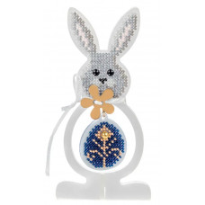 Набір для вишивки бісером на пластиковій основі «Весняний зайчик» FLPL-113