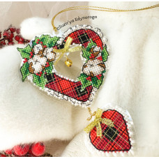 Набір для вишивання Сузір'я Єдинорога Різдвяне серденько (Арт. 1130)