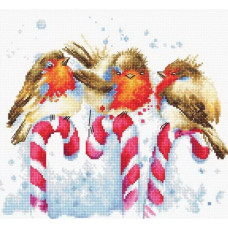 Набір для вишивання хрестиком Luca-S Різдвяні птахи (B1154)