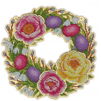 Дерев'яна заготовка для вишивки бісером VIRENA Віночок 118 (Віночок_118)