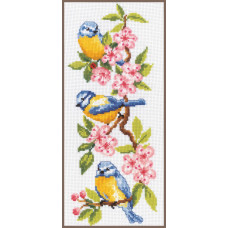 Набір для вишивання хрестиком Vervaco Птахи на квітах (PN-0011832)