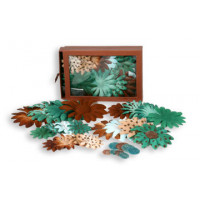 Шовкові квіти Petaloo Daisy Box Blend Large - Teal/Browns (1240-110)