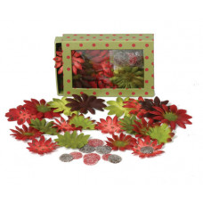 Шовкові квіти Petaloo Daisy Box Blend Small - Guys Red/Green (1241-182)