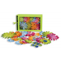 Шовкові квіти Petaloo Daisy Box Blend Large - Orange/Blue/Green/Pink (1240-210)