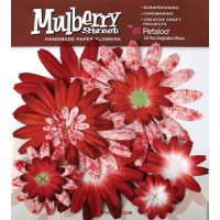 Квіти паперові Petaloo Mulberry St. Daisies Large - Tye Dye Red (1310-002)