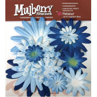 Квіти паперові Petaloo Mulberry St. Daisies Large - Tye Dye Blue (1310-005)