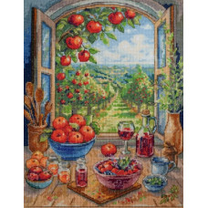 Набір для вишивання хрестиком Абріс Арт У яблуневому раю (AH-305)