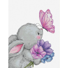 Набір для вишивання хрестиком Luca-S Кролик і Метелик (B1235)