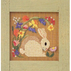 Набір для вишивання Mill Hill Кролик у квітах (MHCB124)