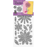 Наклейки HOTP Квіти срібло (1846)