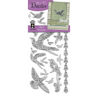 Наклейки HOTP Пташки срібло (1852)