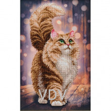 Набор для вышивки бисером ВДВ Мечтательный кот (ТН-1342)