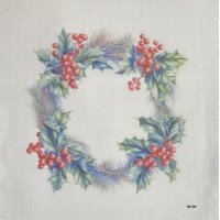 Канва Аїда 16 з фоновим малюнком Алісена, 30х40 см (КФ-1387)