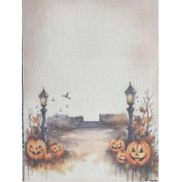 Канва Аїда 16 з фоновим малюнком Алісена, 30х40 см (КФ-1387)