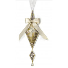 Набір для вишивання нитками на пластиковій основі Чарівна країна «Ялинкова прикраса – Крижана стріла» FLX-139