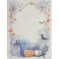 Канва Аїда 16 з фоновим малюнком Алісена, 30х40 см (КФ-1394)