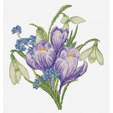 Набір для вишивання хрестиком Luca-S Весняні квіти (B1404)